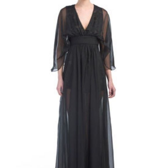 Lotus Threads Chiffon Maxi Overlay Lace Romper - Picture 2 of 8